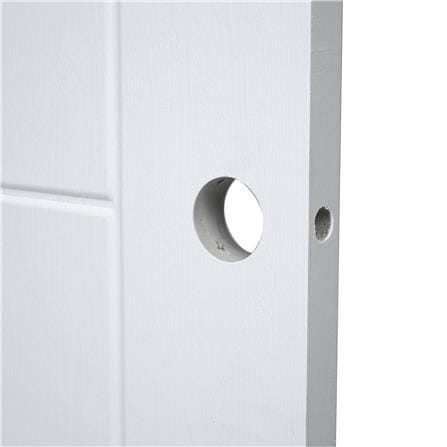 ประตูห้องน้ำ UPVC AZLE PSW22 เกล็ดล่าง 70X200 ซม. สีขาว เจาะลูกบิด_2