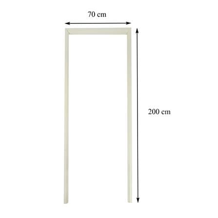 วงกบประตู PVC AZLE 70X200 ซม. สีครีม_4