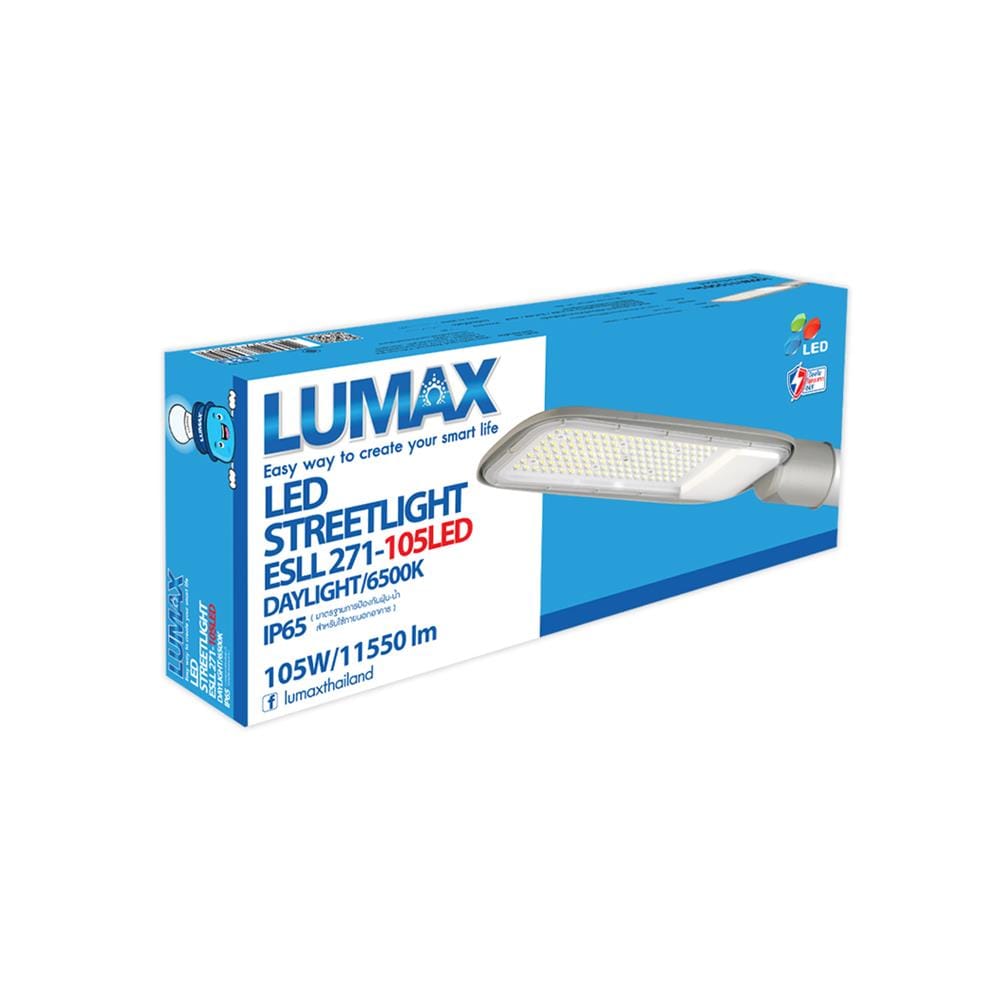 ไฟถนน LED LUMAX 18-A1069 105 วัตต์ DAYLIGHT สีเทา