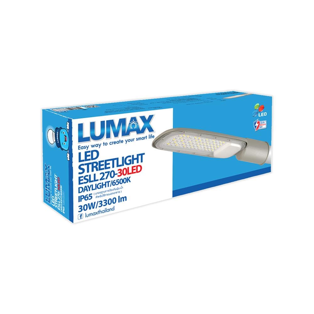ไฟถนน LED LUMAX 18-A1066 30 วัตต์ DAYLIGHT สีเทา