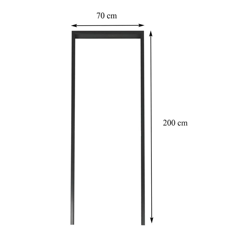 วงกบประตู UPVC AZLE 70X200 ซม. สีโอ๊คดำ
