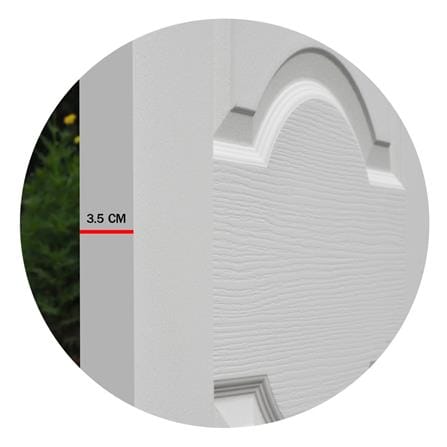 ประตูภายใน HDF METRO PISA 203 สุพรรณพฤกษ์ 80X200 ซม. สีรองพื้น ไม่เจาะลูกบิด_5