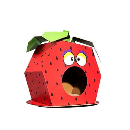 ที่ลับเล็บแมว FOFOS CARDBOARD HOUSE STRAWBERRY_0