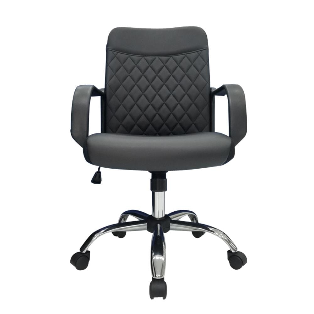 เก้าอี้สำนักงาน SURE DIAMOND PL-1232L PVC สีดำ