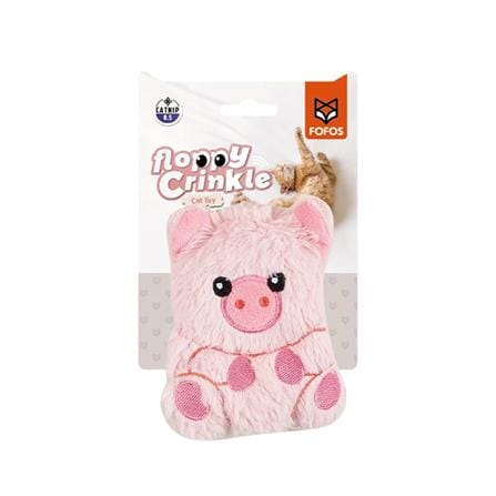 ของเล่นแมว FOFOS FLOPPY CRINKLE CAT TOY PIG_0