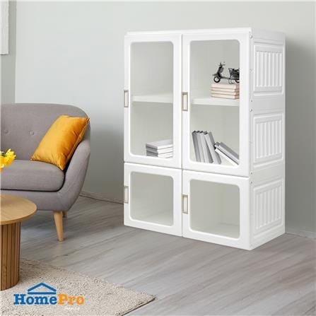 ตู้เสื้อผ้า 3 ชั้น STACKO CLAIRE 69x50x104 ซม. สีขาว_4