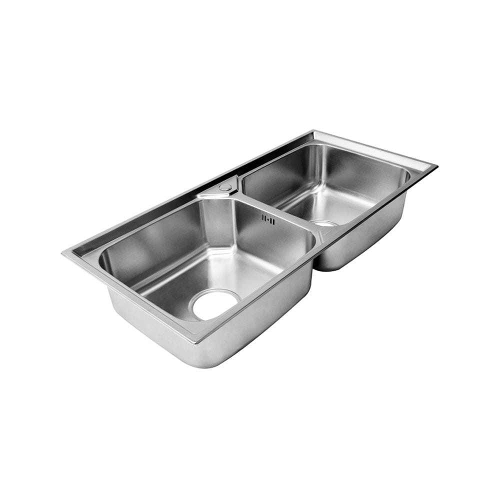 ซิงค์ฝัง 2 หลุม DYNA HOME DH-10048-DBS สีเงิน