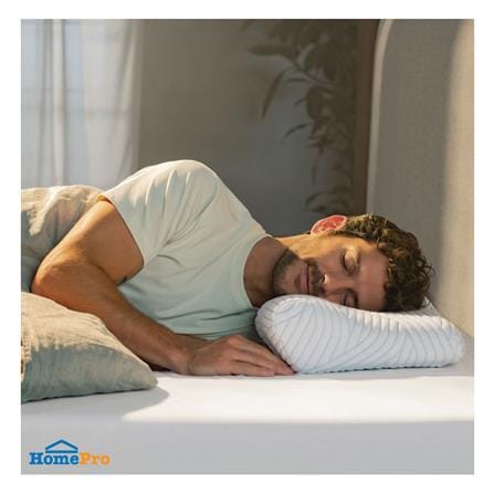 หมอนสุขภาพ เมมโมรี่โฟม TEMPUR MILLENNIUM PILLOW WITH SMARTCOOL TECHNOLOGY ไซซ์ L 54x32x12.5 ซม. สีขาว_3