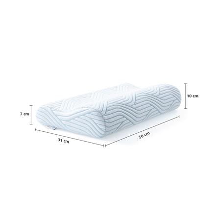 หมอนสุขภาพ เมมโมรี่โฟม TEMPUR ORIGINAL PILLOWS WITH SMARTCOOL TECHNOLOGY ไซซ์ M 50x31x10 ซม. สีขาว_6