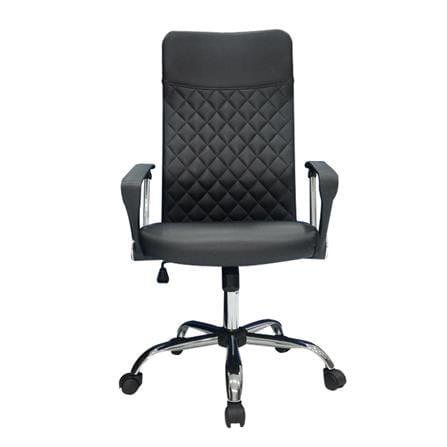 เก้าอี้สำนักงาน SURE DIAMOND PL-1232H PVC สีดำ_1