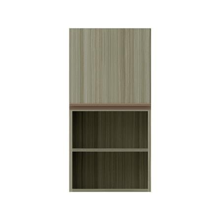 ตู้แขวนเดี่ยวบานเรียบพร้อมชั้น JUPITER SILKY TEAK 40x80 ซม. สีน้ำตาล_1