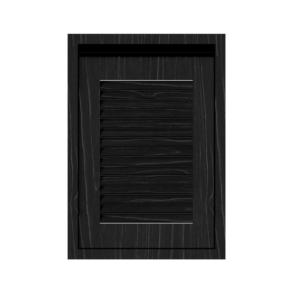 บานซิงค์เดี่ยวเกล็ดเต็ม JUPITER SILKY OAK 47x67 ซม. สีดำ