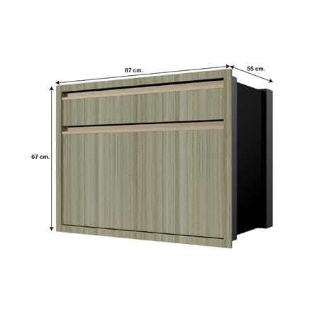 ตู้ลิ้นชัก 2 ชั้น JUPITER SILKY TEAK 87x67 ซม. สีน้ำตาล_3