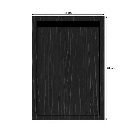 บานซิงค์เดี่ยวเรียบ JUPITER SILKY OAK 47x67 ซม. สีดำ_3