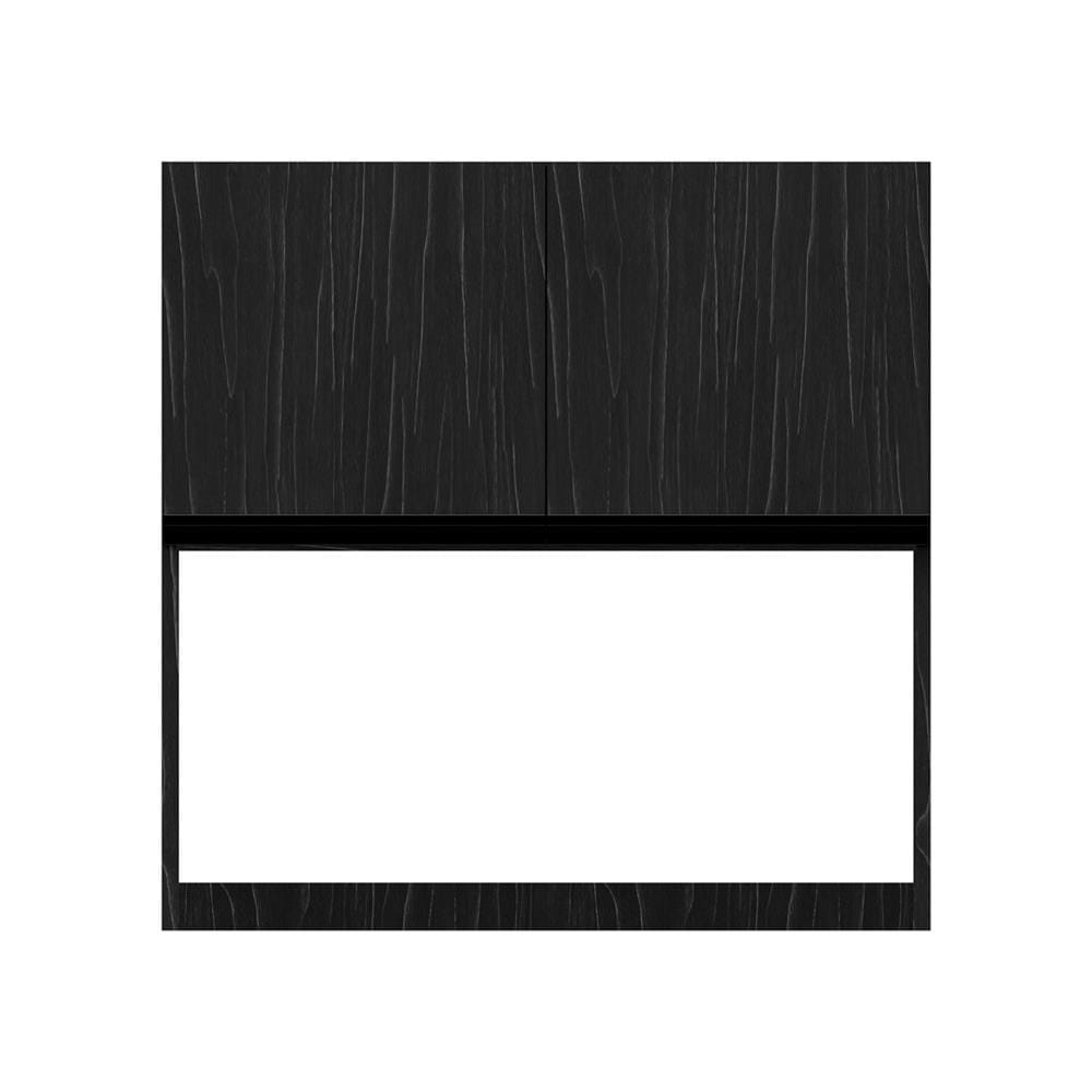 ตู้แขวนคว่ำจาน JUPITER SILKY OAK 80x80 ซม. สีดำ