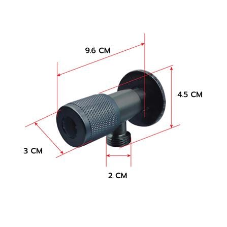 สต๊อปวาล์ว 1 ทาง LUZERN LSV-101K สีเทา_2
