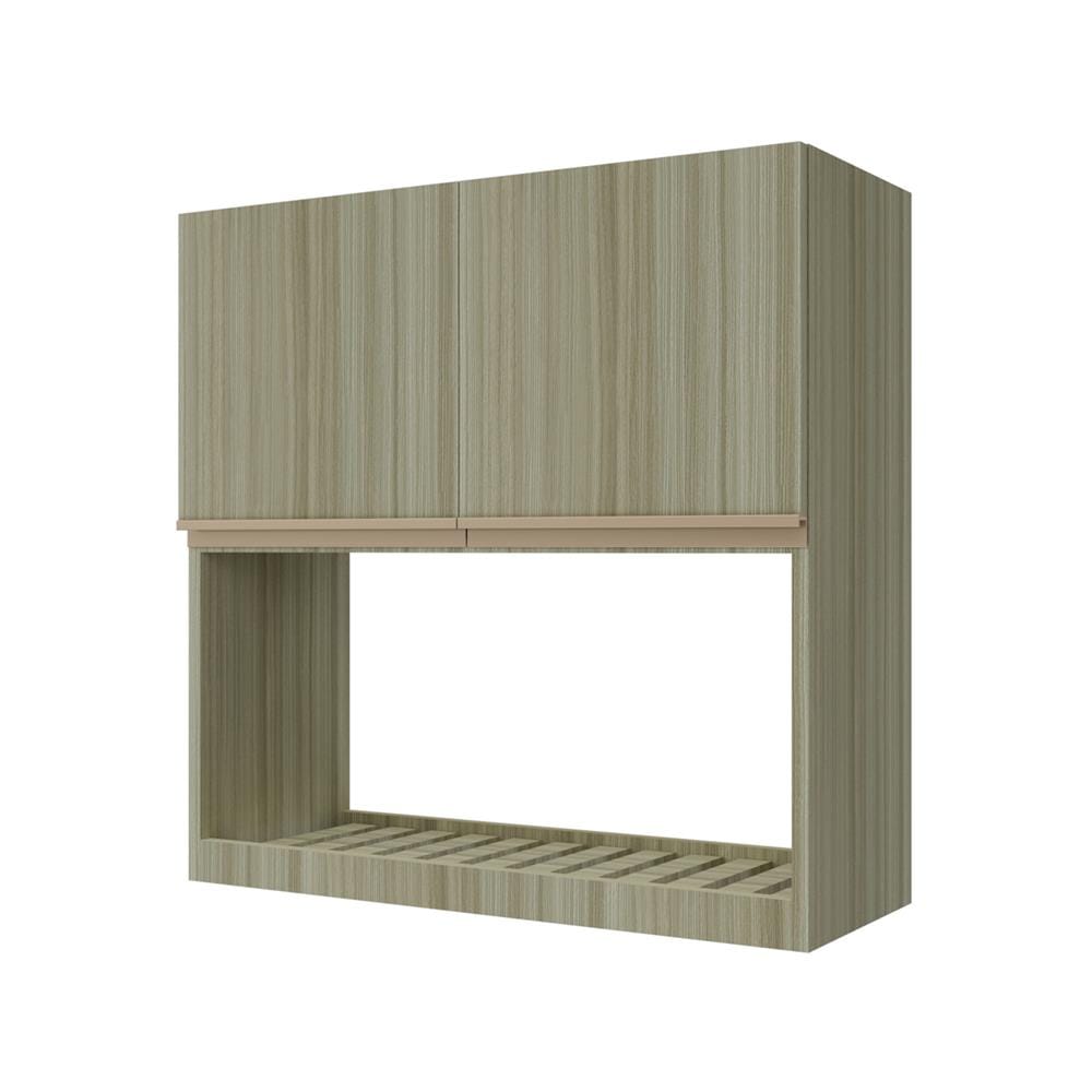 ตู้แขวนคู่พร้อมที่คว่ำจาน JUPITER SILKY TEAK 80x80 ซม. สีน้ำตาล