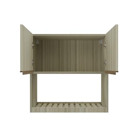 ตู้แขวนคู่พร้อมที่คว่ำจาน JUPITER SILKY TEAK 80x80 ซม. สีน้ำตาล_2