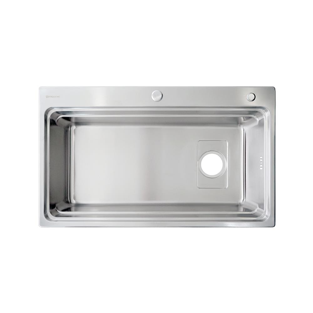 ซิงค์ฝัง 1 หลุม DYNA HOME DH-8048-AR-ST สีเงิน