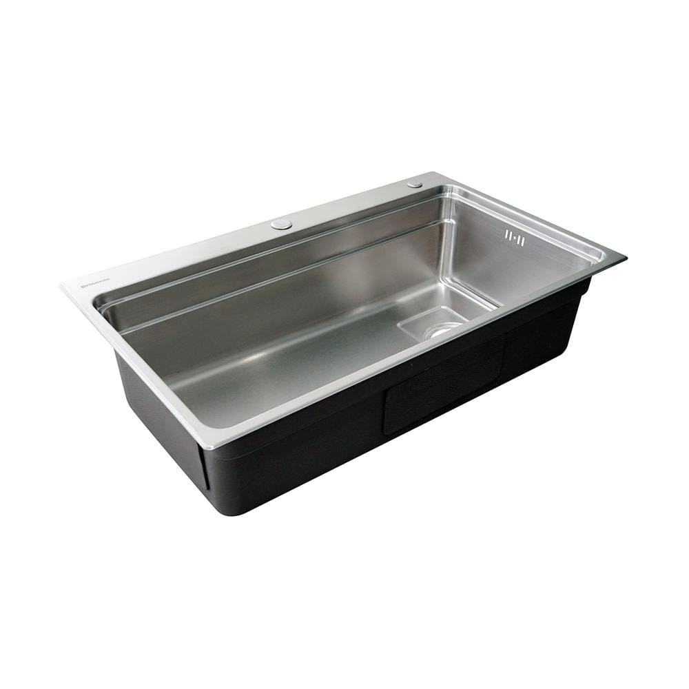 ซิงค์ฝัง 1 หลุม DYNA HOME DH-8048-AR-ST สีเงิน