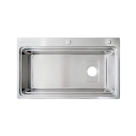 ซิงค์ฝัง 1 หลุม DYNA HOME DH-8048-AR-ST สีเงิน_0