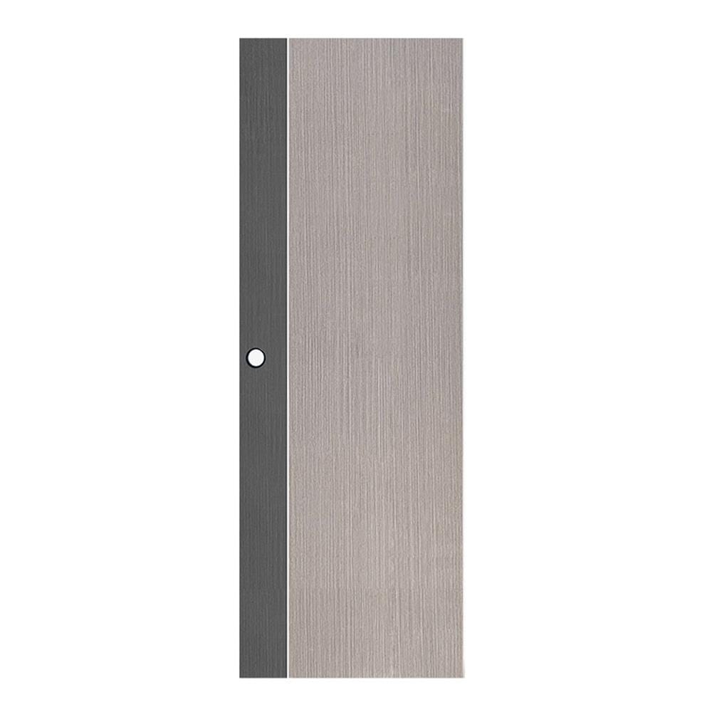 ประตูห้องน้ำ UPVC ECO-DOOR PB1 70X200 ซม. สีเทา ทูโทน เจาะลูกบิด