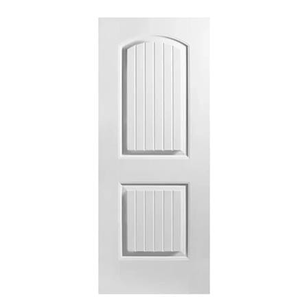 ประตูภายนอก UPVC ECO-DOOR UPVC2C 80X200 ซม. สีขาว ไม่เจาะลูกบิด_0
