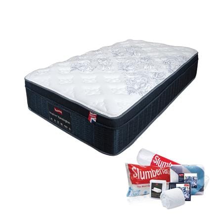 ที่นอนพ็อกเก็ตสปริง 3.5 ฟุต SLUMBERLAND รุ่น KENSINGTON พร้อมชุดเครื่องนอน 7 ชิ้น