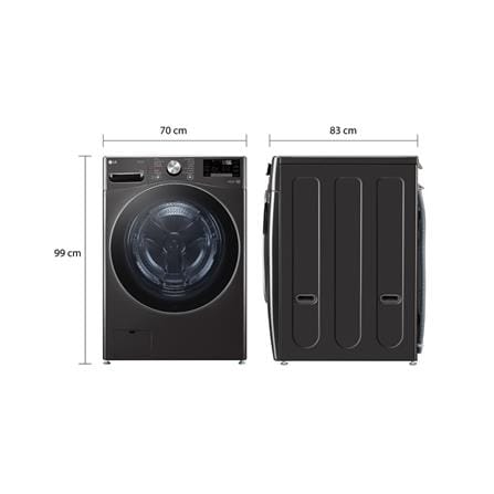 เครื่องซักผ้าฝาหน้า LG F2725SVRB 24 กก. 1000RPM อินเวอร์เตอร์ สีดำ_6