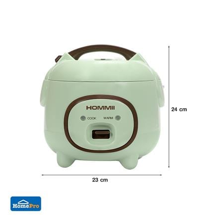 หม้อหุงข้าว MANUAL HOMMII OT-RF03 0.6 ลิตร สีเขียว_9