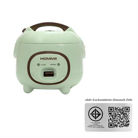 หม้อหุงข้าว MANUAL HOMMII OT-RF03 0.6 ลิตร สีเขียว_11