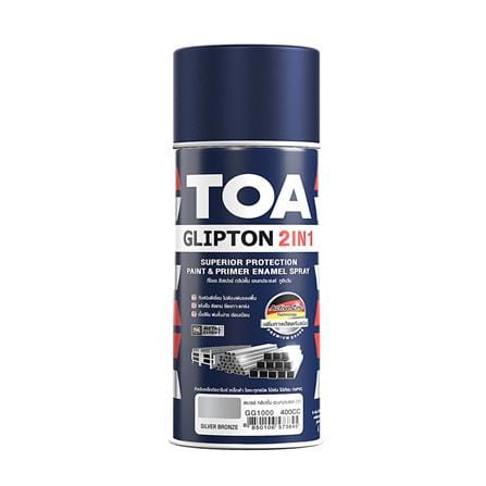 สีสเปรย์ TOA GLIPTON 2IN1 GG1000 400 ซีซี สี SILVER BRONZE_0