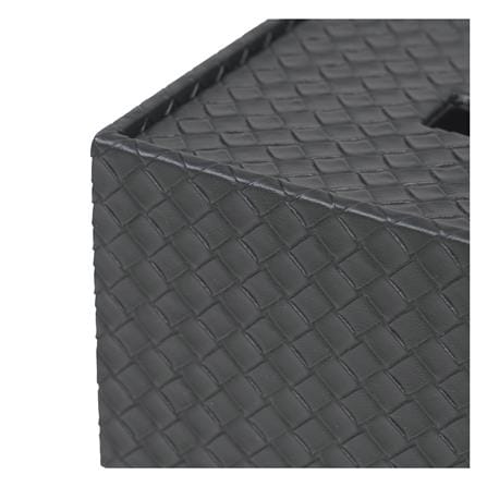 กล่องทิชชูแผ่น PVC KECH WEAVE สีดำ_4