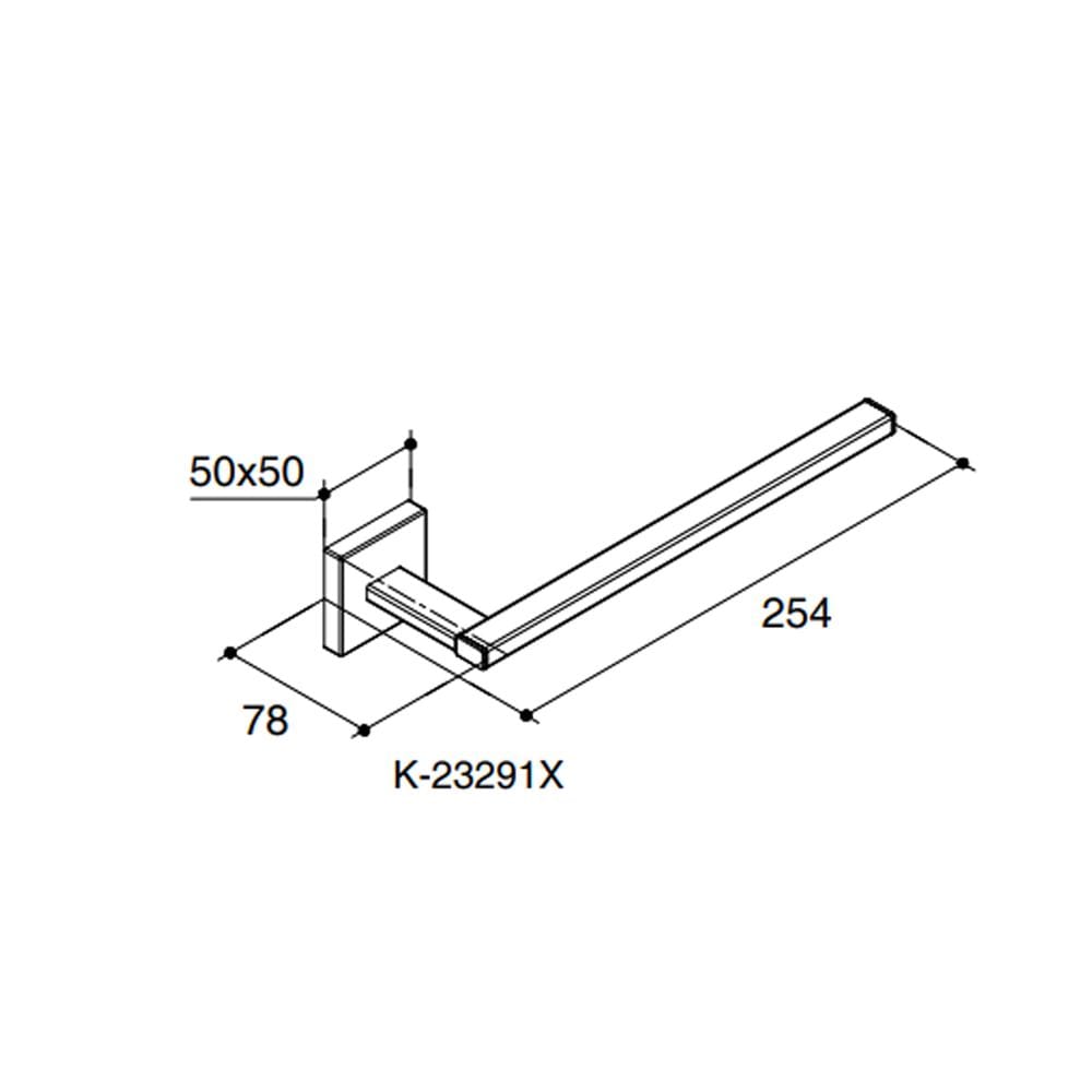 ขอแขวนผ้า KOHLER K-23291X-CP สีโครม