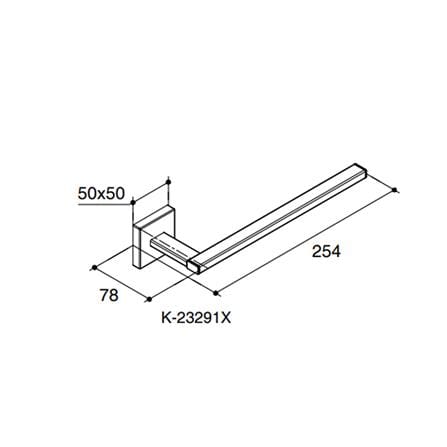 ขอแขวนผ้า KOHLER K-23291X-CP สีโครม_1