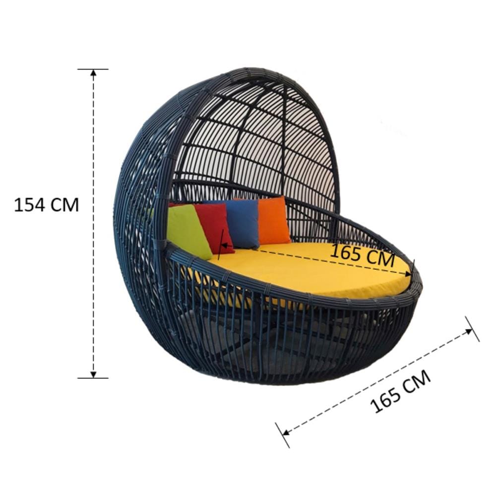 เตียงพักผ่อน IVY PACMAN DARK DB037 สีน้ำตาลเข้ม
