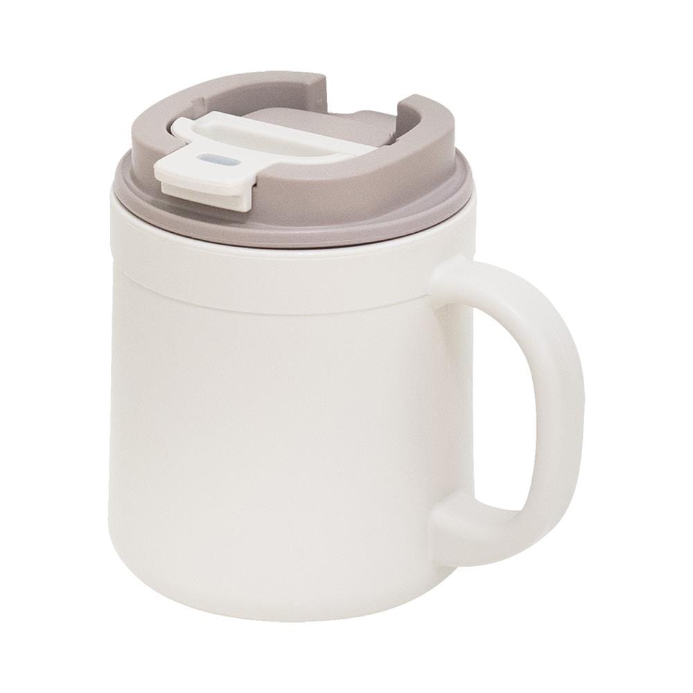 แก้วน้ำมีฝา 0.44 ลิตร DOUBLE LOCK TABLE MUG NO.1805 สีเบจ