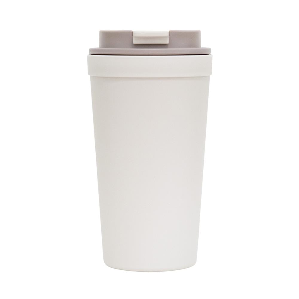 แก้วน้ำมีฝา 0.6 ลิตร DOUBLE LOCK FLIP&SIP NO.1802 สีเบจ