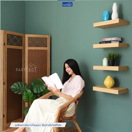 ชั้นแขวนผนัง FASTTECT SS2404-P-OAK 40 ซม. สีโอ๊ค_2