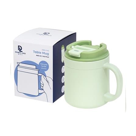 แก้วน้ำมีฝา 0.44 ลิตร DOUBLE LOCK TABLE MUG NO.1805 สีเขียว_3