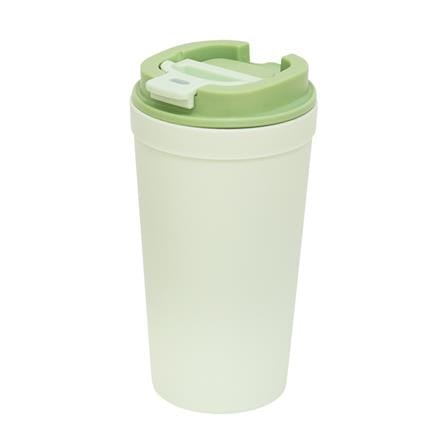 แก้วน้ำมีฝา 0.6 ลิตร DOUBLE LOCK FLIP&SIP NO.1802 สีเขียว_0