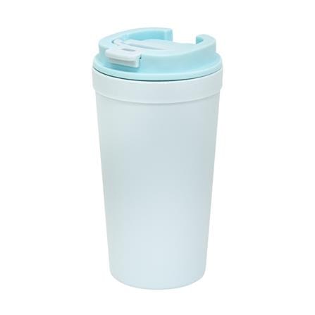 แก้วน้ำมีฝา 0.6 ลิตร DOUBLE LOCK FLIP&SIP NO.1802 สีฟ้า