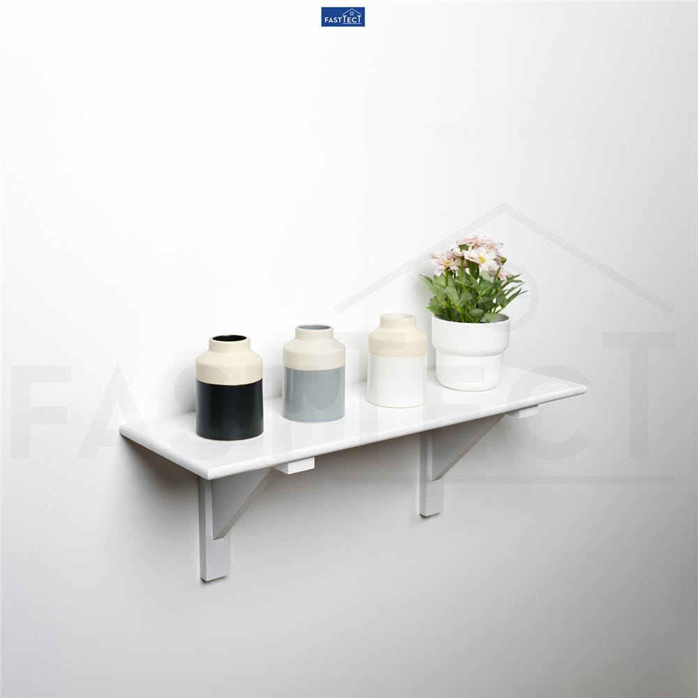 ชั้นแขวนผนัง FASTTECT WR2060+LS2190-WHITE 60 ซม. สีขาว