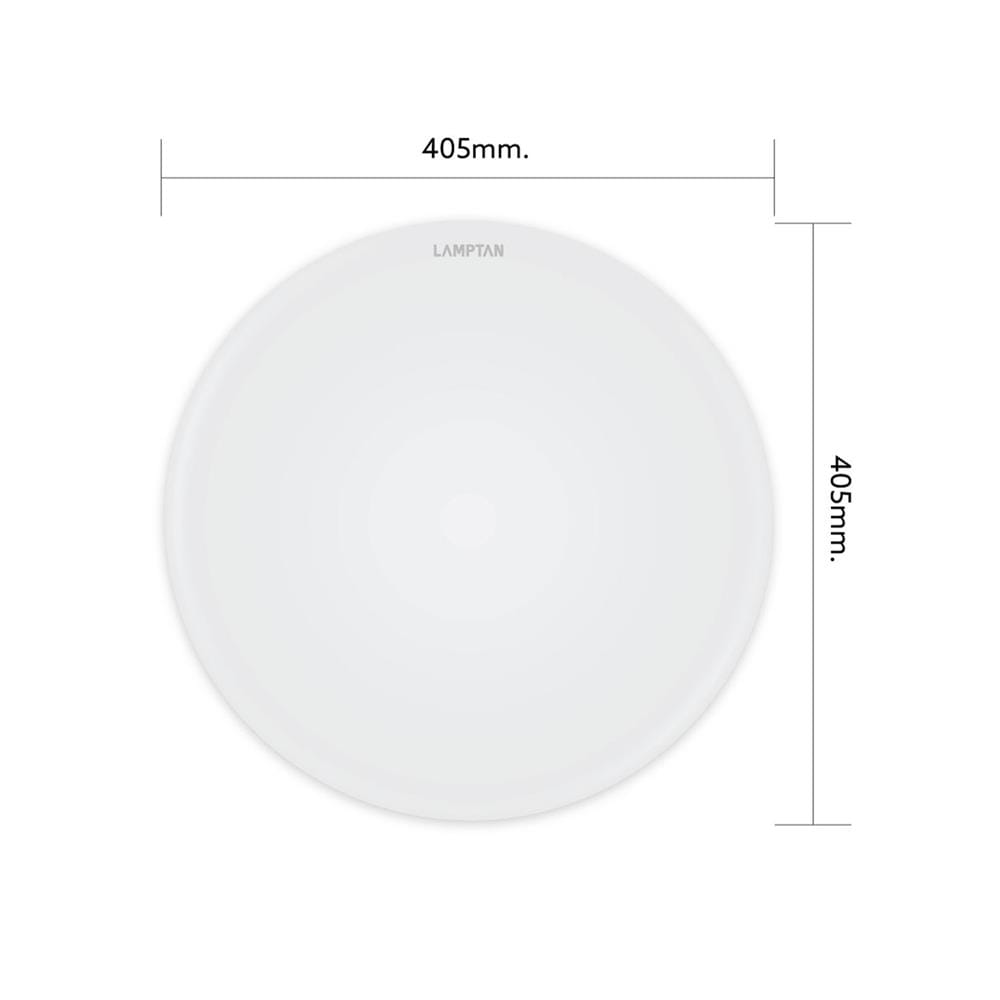 ไฟเพดาน LED LAMPTAN BASIC 16 นิ้ว 36 วัตต์ DAYLIGHT สีขาว