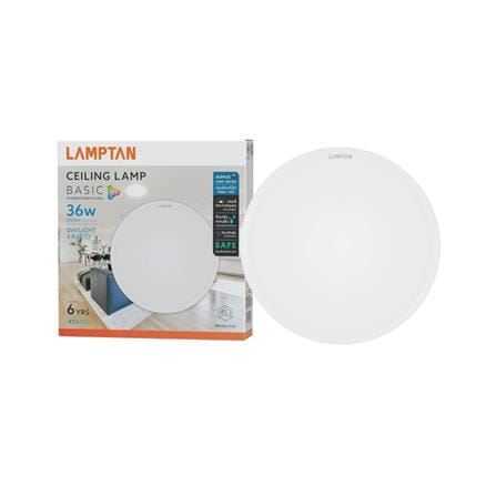 ไฟเพดาน LED LAMPTAN BASIC 16 นิ้ว 36 วัตต์ DAYLIGHT สีขาว_4