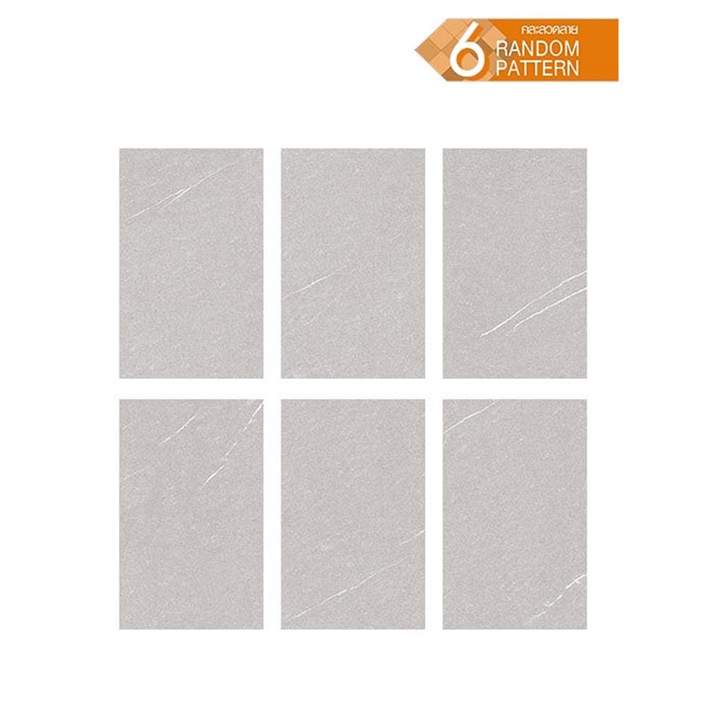 กระเบื้องผนัง 25x40 ซม. TARA เลสเตอร์ เกรย์ 1 ตร.ม.