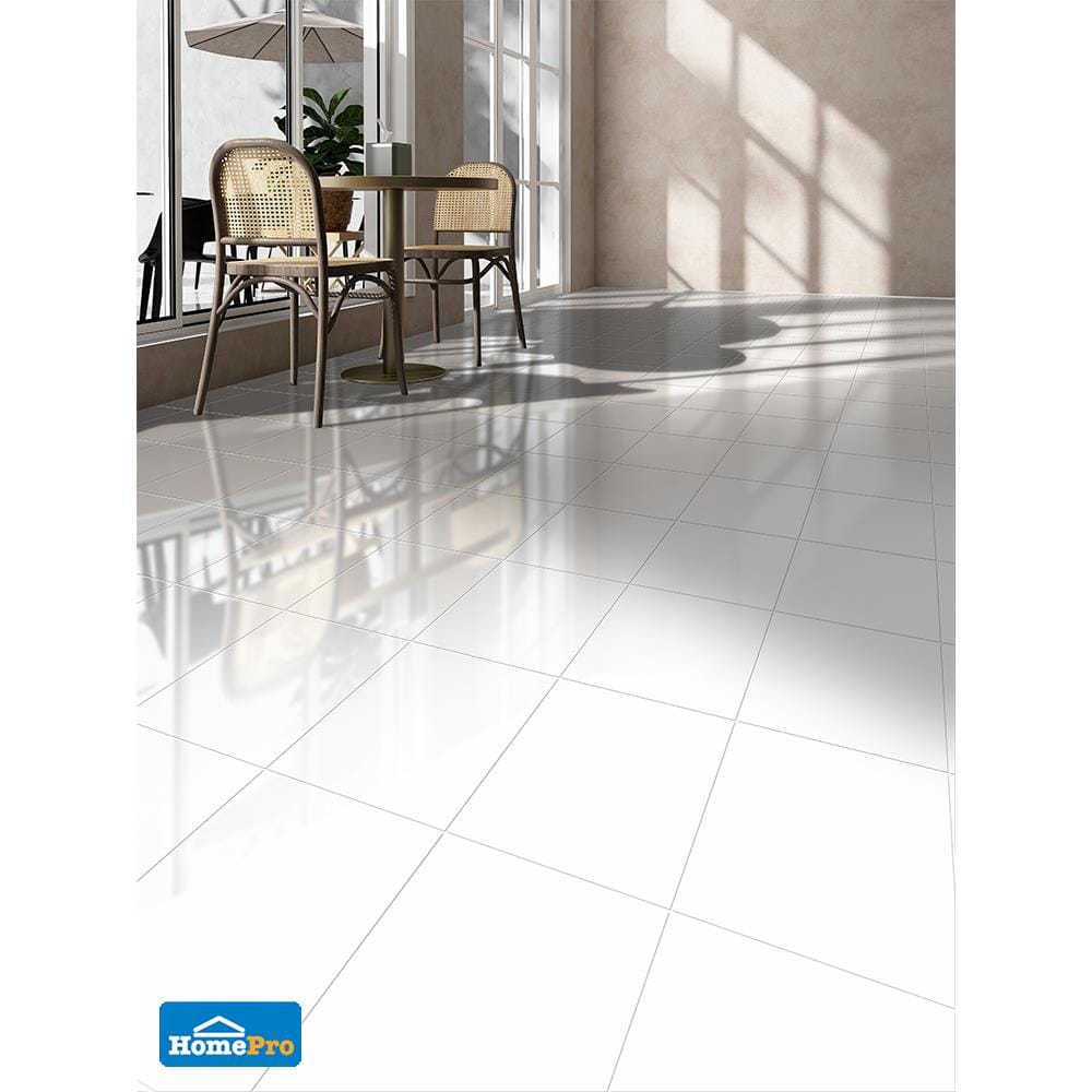 กระเบื้องพื้น 12x12 นิ้ว DURAGRES ดูรา ขาว A 1 ตร.ม.