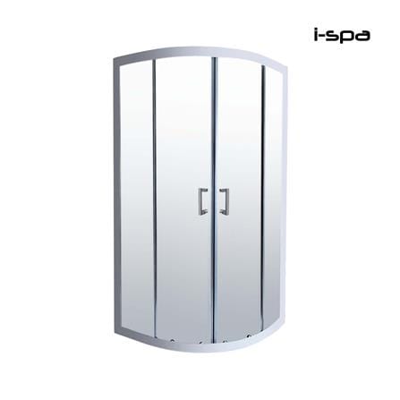 ฉากกั้นอาบน้ำ I-SPA I-CUR003GWH 90x90x190 ซม. สีขาว_0