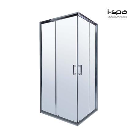 ฉากกั้นอาบน้ำ I-SPA I-SQU003GCR 90x90x190 ซม. สีโครม_0
