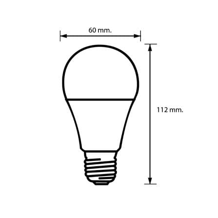 หลอด LED RACER A60 KIMMIE 12.5 วัตต์ DAYLIGHT E27 แพ็ก 4 ชิ้น_4